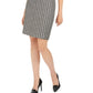 Saia de tweed com franjas Calvin Klein feminina, preta, tamanho 14