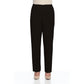 Calça feminina Alfred Dunner Classics, perna reta, preta, tamanho 16