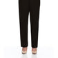 Calça feminina Alfred Dunner Classics, perna reta, preta, tamanho 16