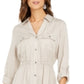Vestido-camisa utilitário liso feminino Style &amp; Co., cinza, tamanho X-S