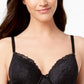 Sutiã de renda com cobertura perfeita para mulheres INC International Concepts, preto, tamanho 36 C