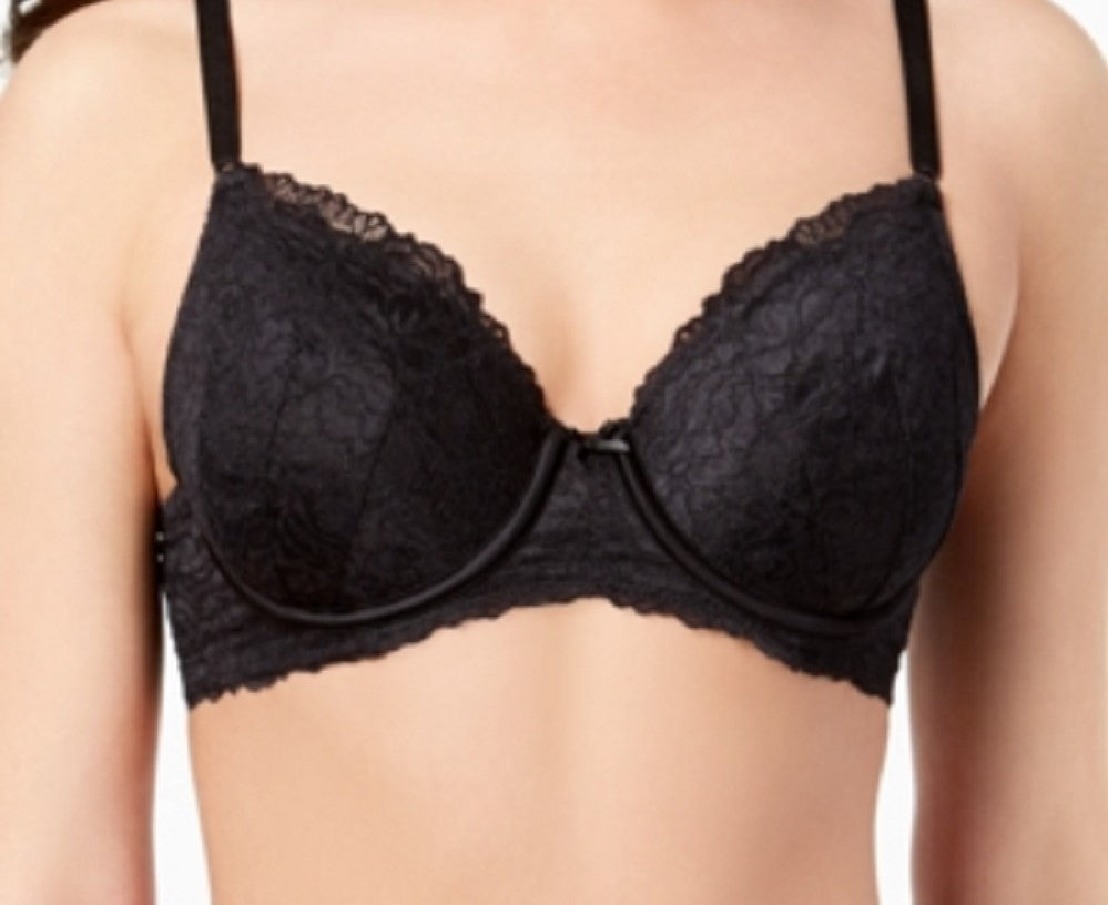 Sutiã de renda com cobertura perfeita para mulheres INC International Concepts, preto, tamanho 36 C