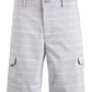 Shorts de golfe cargo masculino Attack Life Fairway xadrez elástico cinza tamanho 30