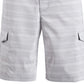 Shorts de golfe cargo masculino Attack Life Fairway xadrez elástico cinza tamanho 30