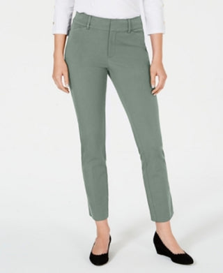 Calça feminina Charter Club Newport Tummy Control Slim Fit, verde, tamanho 4