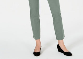 Calça feminina Charter Club Newport Tummy Control Slim Fit, verde, tamanho 4