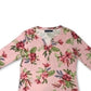 Camiseta Henley Estampada Feminina Karen Scott Rosa Tamanho P