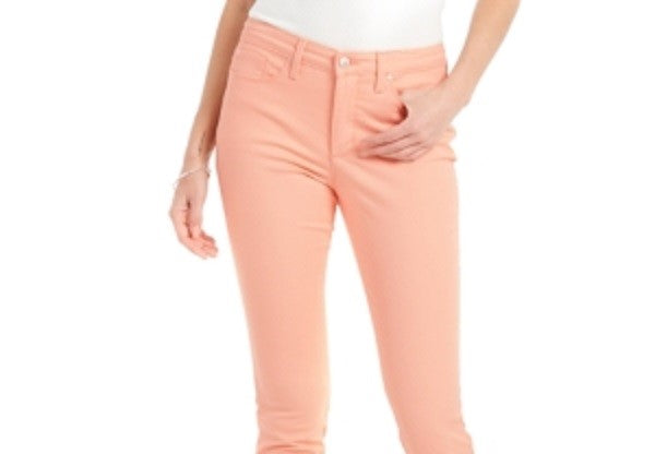 Calça jeans feminina Charter Club Tummy Control Bristol Capri, rosa, tamanho 4