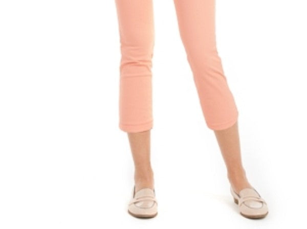Calça jeans feminina Charter Club Tummy Control Bristol Capri, rosa, tamanho 4
