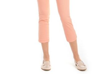 Calça jeans feminina Charter Club Tummy Control Bristol Capri, rosa, tamanho 4