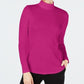 Camiseta feminina de algodão com gola falsa Charter Club, rosa, tamanho extragrande
