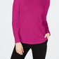 Camiseta feminina de algodão com gola falsa Charter Club, rosa, tamanho extragrande