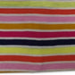 Camiseta feminina estampada em algodão estilo &amp; co, listrada, marrom, tamanho médio