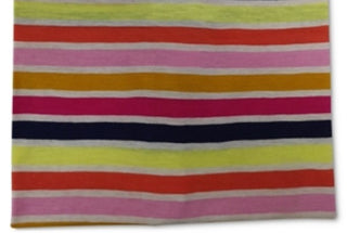 Camiseta feminina estampada em algodão estilo &amp; co, listrada, marrom, tamanho médio