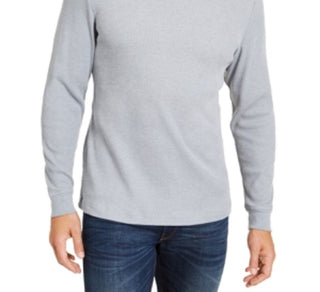 Camisa térmica masculina Club Room, cinza, tamanho pequeno