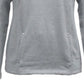 Karen Scott Top Feminino Meio Zíper Cinza Tamanho XS