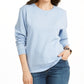Moletom esportivo feminino Karen Scott Fleece azul tamanho grande