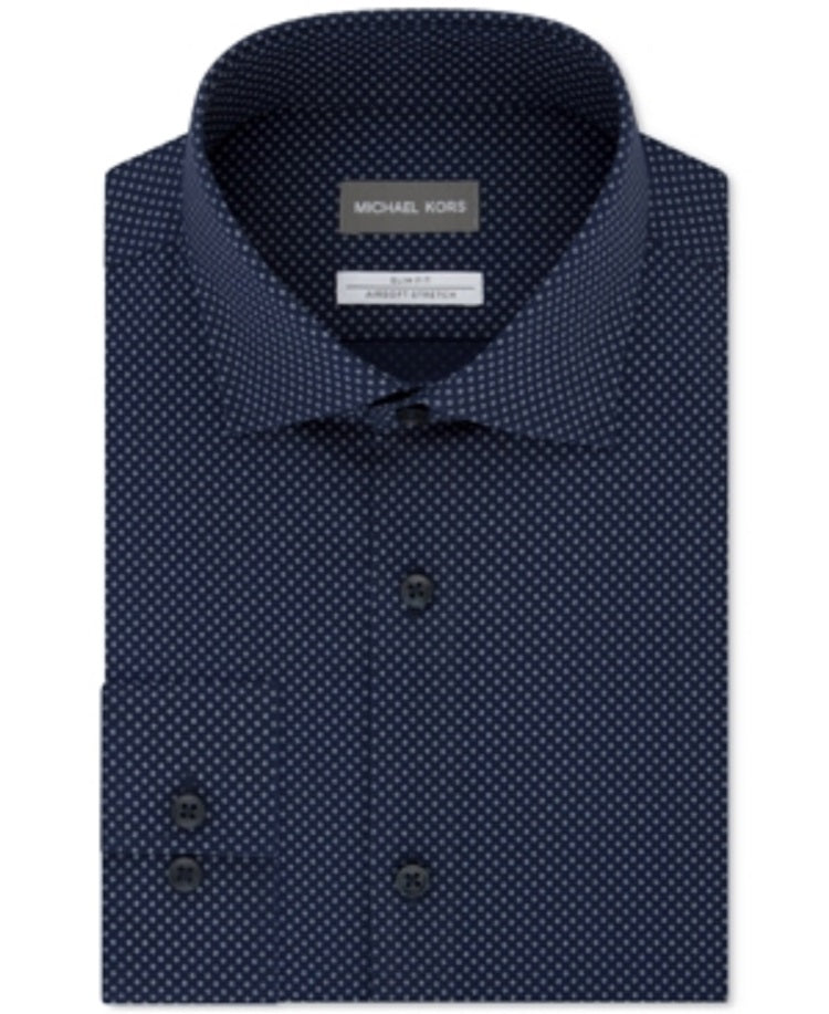 Camisa social masculina Michael Kors com estampa dupla elástica e absorvente de umidade, tamanho GG