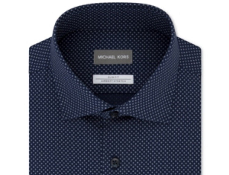 Camisa social masculina Michael Kors com estampa dupla elástica e absorvente de umidade, tamanho GG