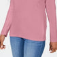 Karen Scott Blusa Feminina Decote Redondo Com Acabamento Em Cetim Rosa Tamanho X-G