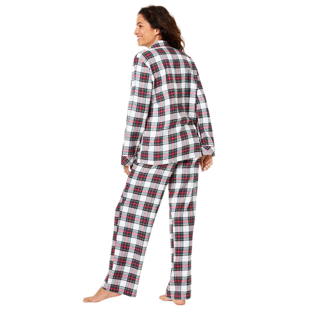 Pijama Família Feminino Combinando Grande e Alto Mix It Stewart Xadrez Conjunto de Pijama Stewart Xadrez Vermelho Tamanho 1XB