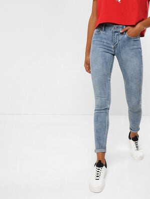 Calça jeans skinny feminina Levi's azul tamanho 28