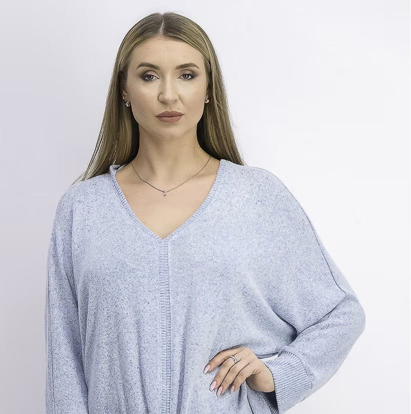 Blusa feminina com amarração frontal estilo &amp; co, azul, tamanho médio