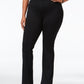 Calça feminina estilo &amp; co, cintura média, corte bootcut, azul, tamanho pequeno