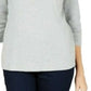 Karen Scott Blusa de algodão com decote em V feminina Gery tamanho X-S