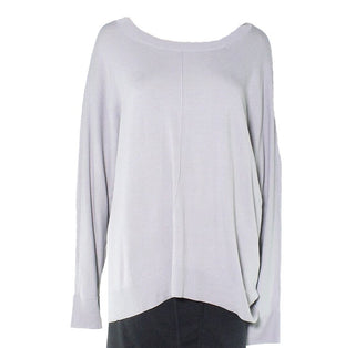 Suéter de malha Alfani feminino Pintuck cinza tamanho pequeno