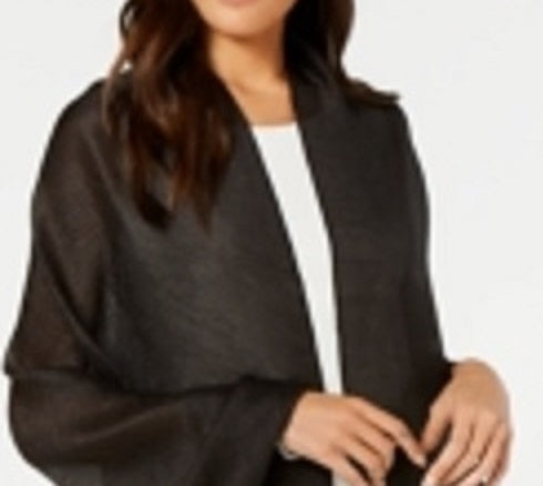 INC International Concepts Vestido de noite leve plissado feminino, preto, tamanho regular