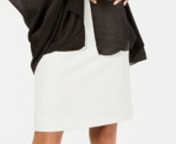 INC International Concepts Vestido de noite leve plissado feminino, preto, tamanho regular