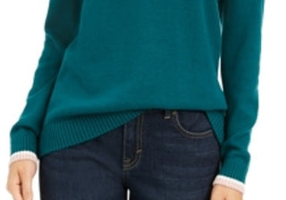 Suéter feminino Fair Isle da Charter Club, verde, tamanho XX-G