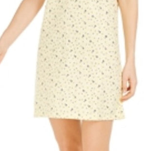 Camisa de dormir feminina Charter Club de algodão estampada, camisola com bolinhas amarelas, tamanho médio