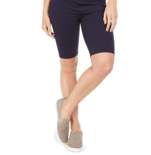 Estilo &amp; Co Shorts de ciclismo de ioga femininos, azul industrial, tamanho extragrande