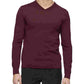 Suéter Calvin Klein Masculino de Lã Merino com Gola V Vermelho Tamanho Grande