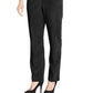 Calça feminina clássica de veludo cotelê Alfred Dunner, preta, tamanho 12-P