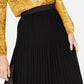INC International Concepts Saia plissada feminina preta tamanho pequeno XL
