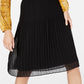 INC International Concepts Saia plissada feminina preta tamanho pequeno XL