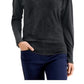 JM Collection Top Feminino com Manga Dolman e Rebites, Preto, Tamanho X-S
