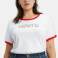 Camiseta Levi's Feminina com Logo Ringer, Branca, Tamanho 2X