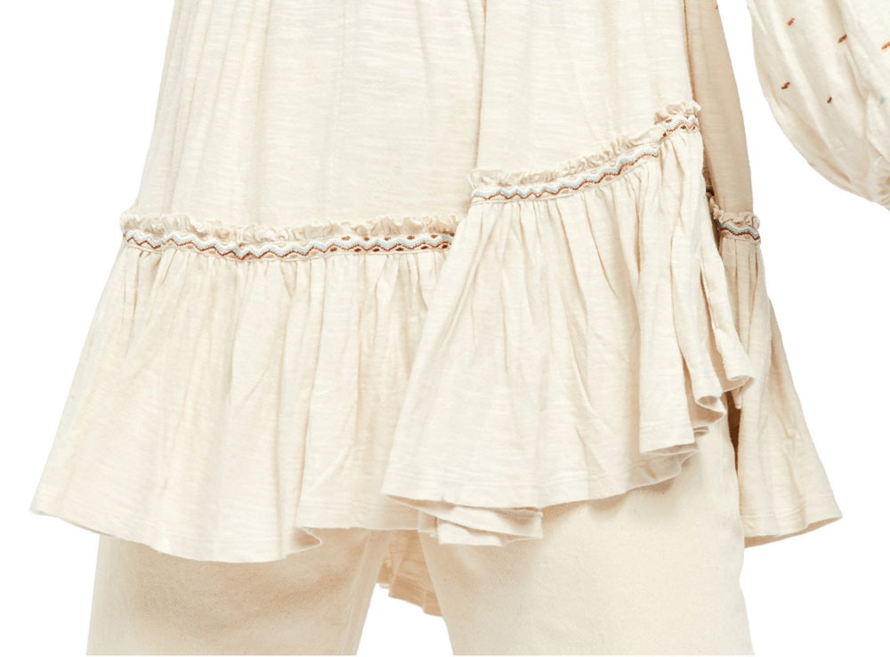 Túnica Much Love Feminina Free People Branca Tamanho Grande