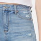 Minissaia jeans rasgada Tinseltown Junior's azul tamanho 1