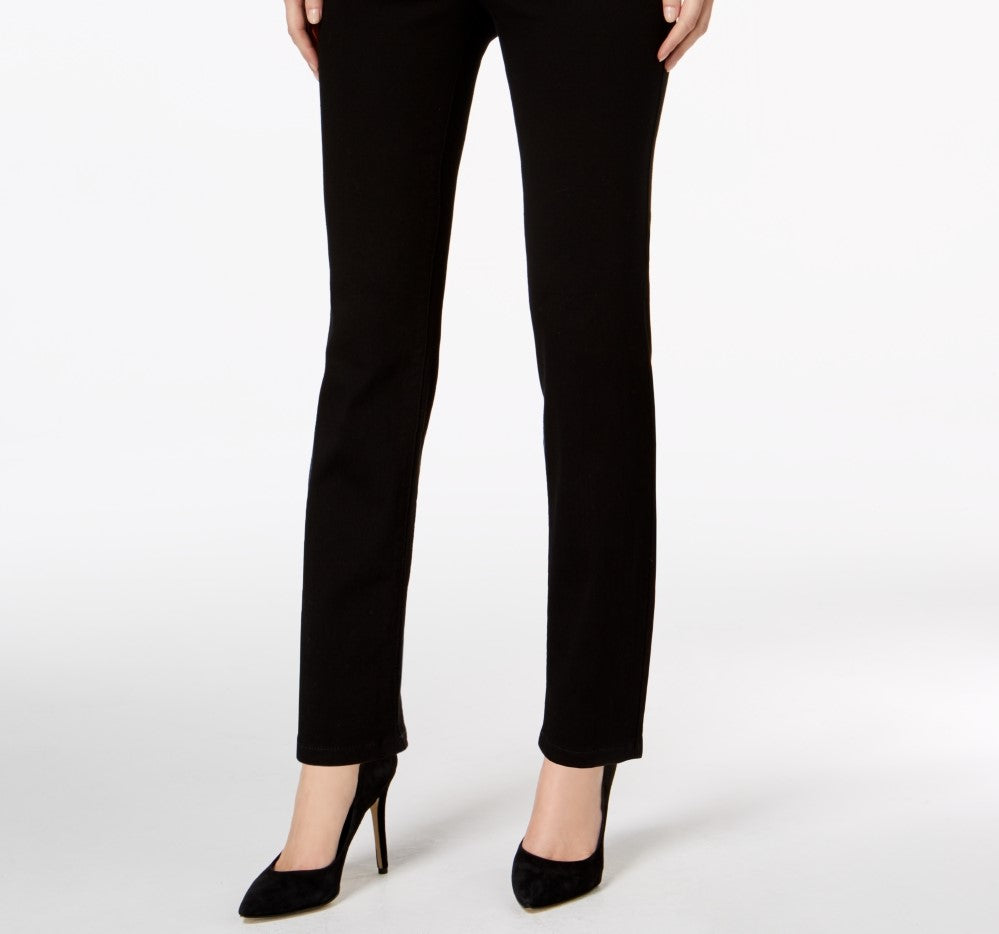 Calça jeans feminina Charter Club Cambridge Pull-On Slim, preta, tamanho 16/S