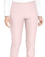 Calça feminina Charter Club Cambridge Tummy Control Slim Leg Rosa Tamanho 2P