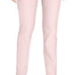 Calça feminina Charter Club Cambridge Tummy Control Slim Leg Rosa Tamanho 2P