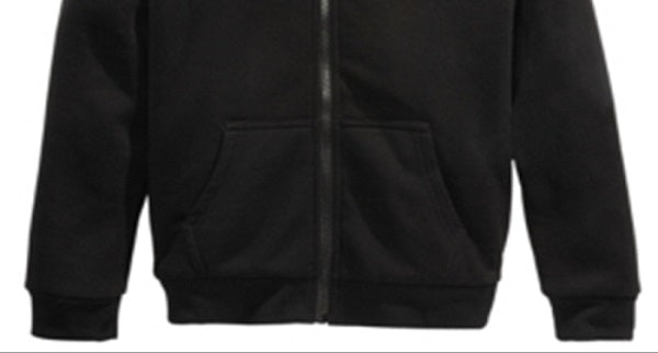 Moletom com capuz e zíper completo Epic Threads Big Boy's com forro de lã, preto, tamanho pequeno