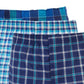 Hanes Cueca Boxer Masculina Platinum Comfort Soft Xadrez Azul Tamanho M - Pacote com 3