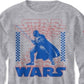 Camiseta Star Wars Big Boy's Sith Lord Vader Cinza Tamanho Médio