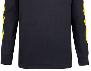 Camiseta Converse Big Boy's All Star Flames Logo Preta Tamanho Médio